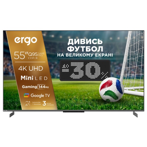 Фото - Телевізор Ergo 55MQ95 Game PRO Фото - Телевізор Ergo 55MQ95 Game PRO